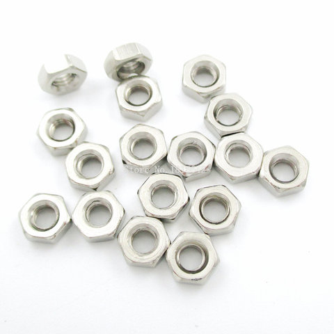 100PCS/LOT M3 Stainless Steel Hex Nut Hexagon Nuts Metric Thread Suit For Screws Bolts ► Photo 1/1