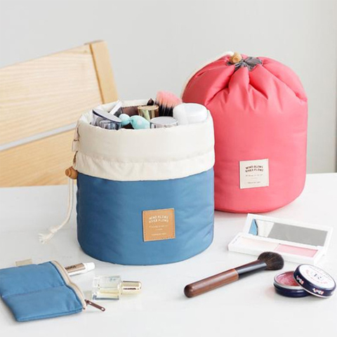 Cosmetic Bag 2022 Hot Sale Fashion Round Waterproof Makeup Bag Travel MakeUp Organizer Female Storage Toiletry Kit Case Lady Box ► Photo 1/6
