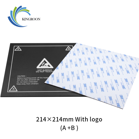 Kingroon Magnetic Sheet Plate Heat Paper Sticker Build Mat Flexible Square for 3D Printer Heatbed Print Platform 400*400mm ► Photo 1/6