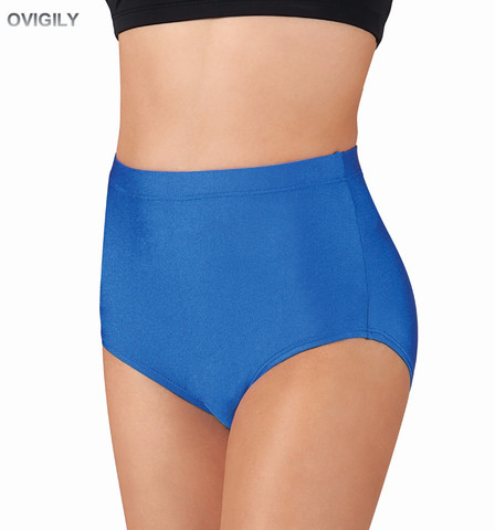 OVIGILY Women Black Jazz Spandex Dance Shorts Adults Ballet Performance Shorts Underwear Ballet Bottoms For Girls Stage Show ► Photo 1/1