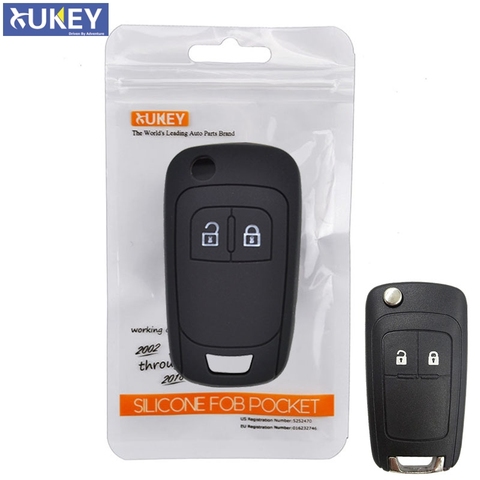 2 Button Silicone Car Remote Key Fob Shell Cover Case For Opel