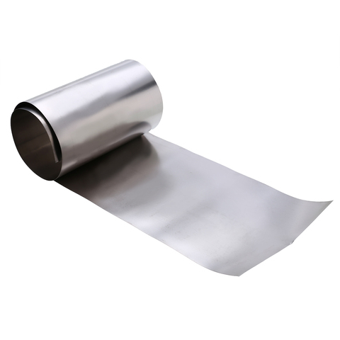 1pc Gr2 Titanium Foil Silver Thin Ti Sheet High Purity Metal Square Plate Sheet Foil Craft 0.1x100x500mm Mayitr ► Photo 1/6