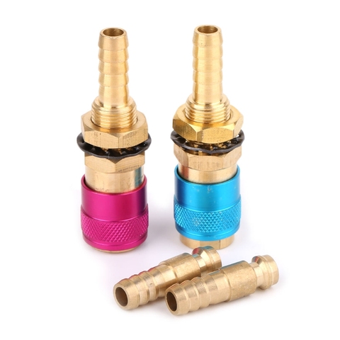 Hot Sale Water Cooled Gas Adapter Quick Connector Fitting For TIG Welding Torch +8mm Plug ► Photo 1/6