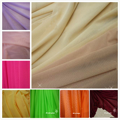 nylon spandex lining underwear stockings knit net mesh material soft high stretch mesh fabric ► Photo 1/6