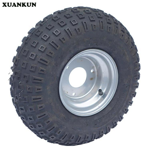 XUANKUN  ATV 145 / 70-6 Inch Tires Wheel 6 Inch Vacuum Tires 3 Hole Wheel Rims ► Photo 1/1