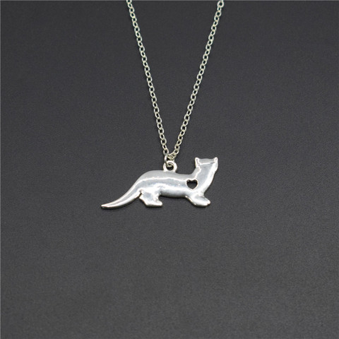 Elfin New Ferret Necklaces & Pendants Ferret Jewellery Charm Pendant Necklace ► Photo 1/6