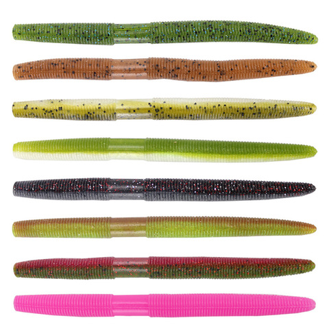 Fishing Maggots Worm Lure Add Salt Screw Thread Soft Bait Grub 13.5cm 10g Long Cast Artificial Lures Lot 4 Pieces Sale ► Photo 1/5