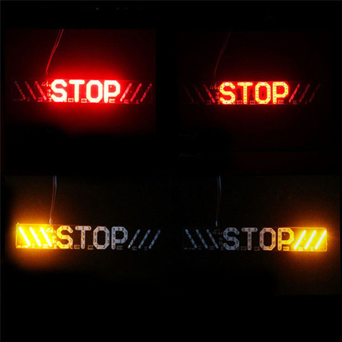 Red Brand New High Quality Waterproof High brightness Motorcycle Stop Brake Turn Signal License Plate Light Useful Car Truck ► Photo 1/6
