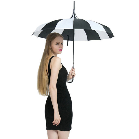 Hot Sale Brand Rain Umbrella Men Quality 16K Strong Windproof Tower Pagoda Rain Umbrella  Long Handle Umbrella Women's Parapluie ► Photo 1/6