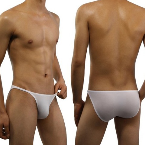 2pcs/lot TIKU Men's Sexy Underwear Low-rise Slim Silky Elastic Bikini Brief ► Photo 1/3