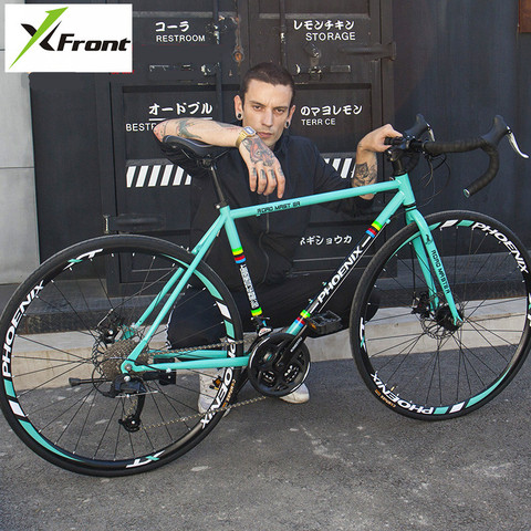 New Brand Road Bike Carbon Steel Frame 21/27 Speed Microshift/SHIMAN0 Shift Cycling Outdoor Sports Bicicleta ► Photo 1/1