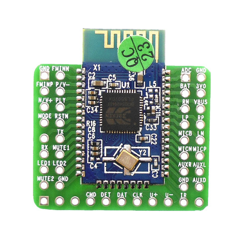BK3254 Bluetooth V4.1 stereo BK3254 module FM / TF English AT renamed password U disk infrared welding adapter board ► Photo 1/3
