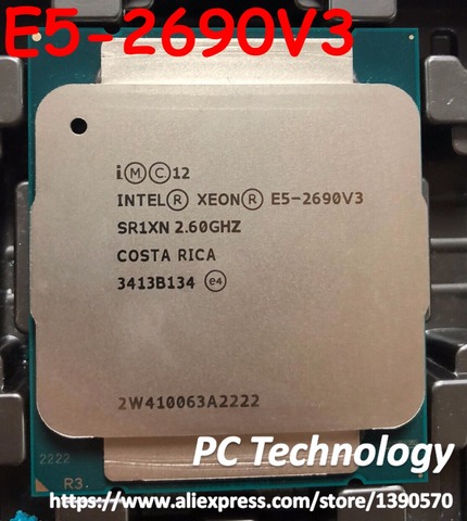 Original Intel Xeon Processor E5-2690V3 E5 2690V3 CPU OEM 2.60GHZ 12-Core 30M LGA2011-3 free shipping E5 2690 V3 ► Photo 1/1