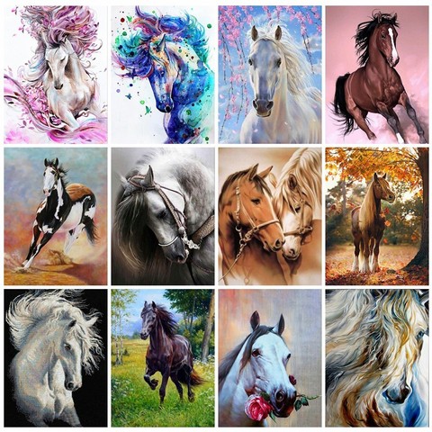 MTEN Diamond Embroidery Anmial Cross Stitch DIY Diamond Painting Horse  Diamond Mosaic Rhinestones Home Decor - Price history & Review | AliExpress  Seller - MTEN Official Store 