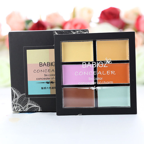 6 ColorConcealer Palette  Bronzer Contouring Makeup Long Lasting 3d Face Concealer Cream ► Photo 1/3