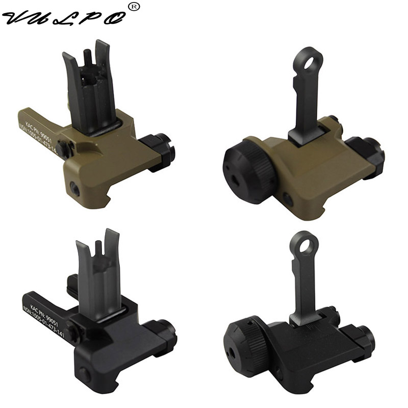 Airsoft Shooting Gear APS Flip Up Function 300M Back-Up Rear Sight 
