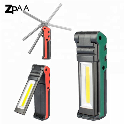 Portable LED Work Light 400 Lumens COB Flashlight, Magnetic Base & Hanging Hook,USB Rechargeable for Car Repairing, Emergency  ► Photo 1/6