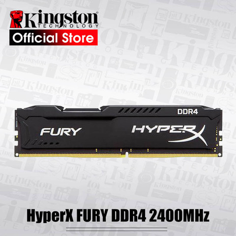Original Kingston HyperX FURY  DDR4 2400MHz 4GB 8GB 16GB Desktop RAM Memory CL15 DIMM 288-pin Desktop Internal Memory For Gaming ► Photo 1/6