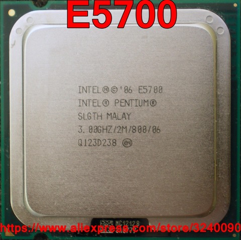 Original Intel CPU PENTIUM E5700 Processor 3.00GHz/2M/800MHz Dual-Core Socket 775 free shipping speedy ship out ► Photo 1/1