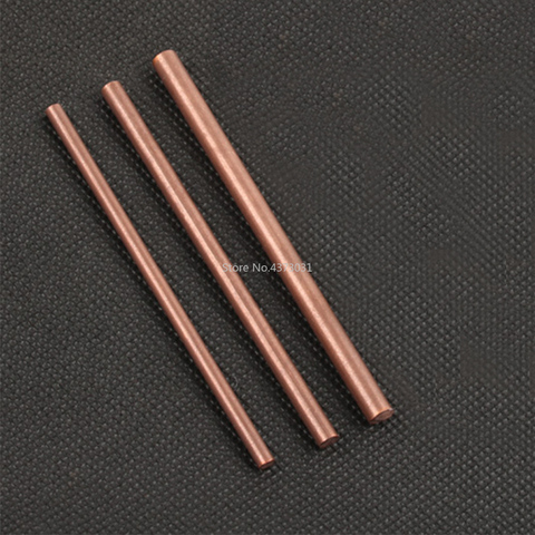 2pcs 4-6mm Hand-done copper bar rod 100mm stick for knife handle part diy toys accessories ► Photo 1/2