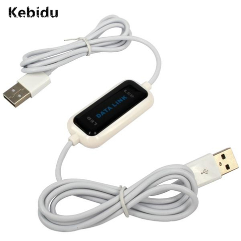 Kebidu Wholesale USB PC To PC Online Share Sync Link Net Direct Data Transfer Bridge Easy Copy Between 2 Computer LED Cable ► Photo 1/6