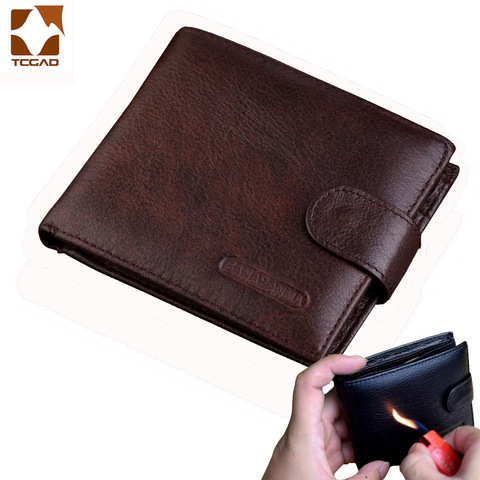 Men's wallet made of genuine leather wallet Short Hasp carteira masculina Purse 2022 luxury male billetera hombre erlek czdan ► Photo 1/6