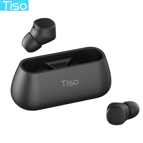 Tiso i4 Bluetooth 5.0 earphones TWS true wireless stereo 3D headphone sports IPX5 waterproof headset with dual microphone ► Photo 1/1