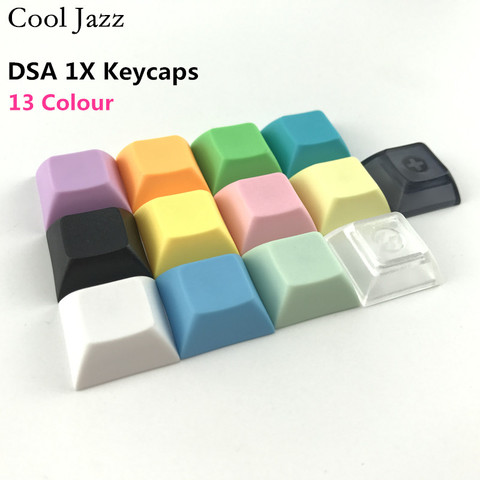 Cool Jazz pbt keycap dsa 1u mixded color  green yellow blue white Transparent keycaps for gaming mechanical keyboard ► Photo 1/6