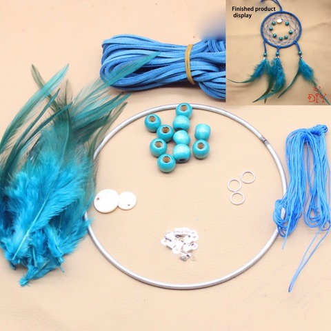 1 Set 12cm Dream Catcher DIY Kit Handmade Reve Circle Rings Findings Hanging Round Cercle Metal Pour Attrape Reve Net Jewelry ► Photo 1/4