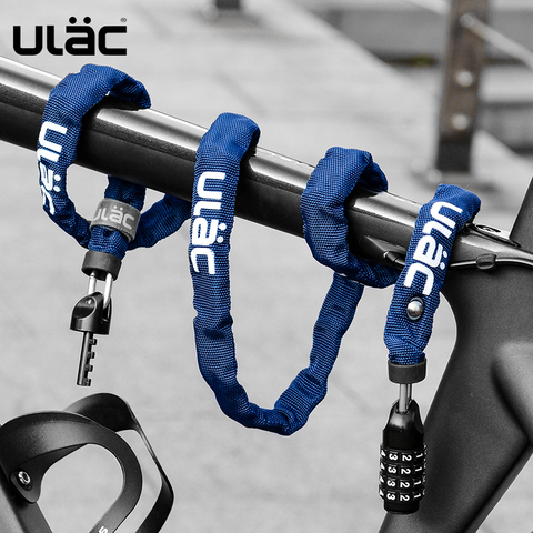 ULAC Bicycle Lock MTB Road Bike Chain Anti-theft Password Lock Ultra-light Portable Studry Lock Safety Stable Bike Accessories ► Photo 1/6