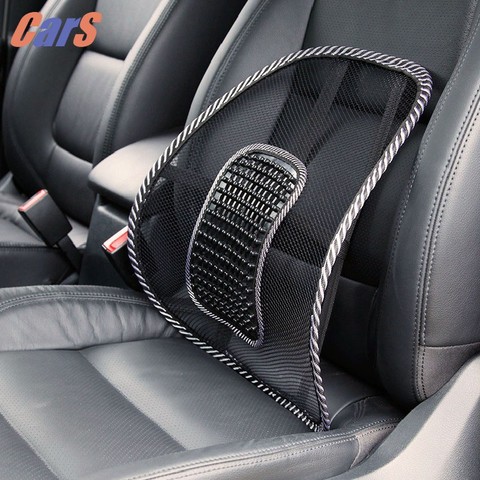 Car Seat Chair Back Massage Lumbar Support Waist Mesh Ventilate Cushion Pad Universal  for Office Home Auto Accessaries ► Photo 1/6