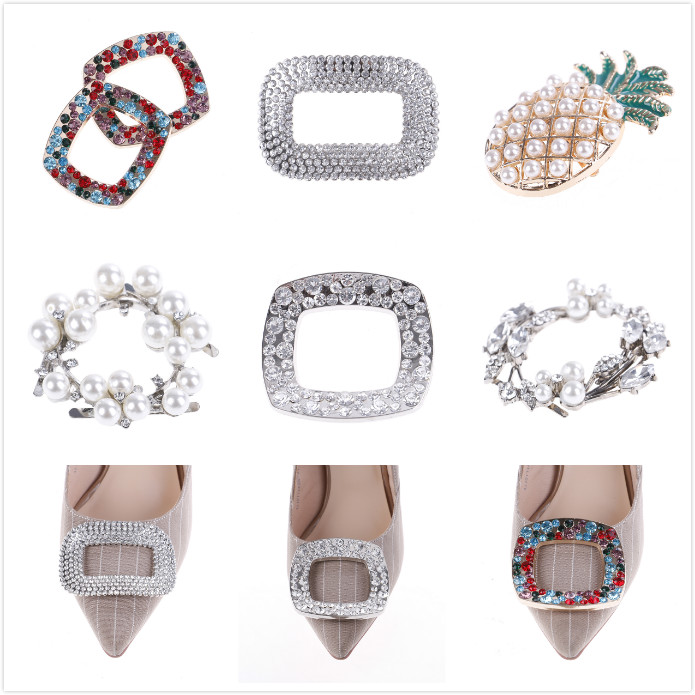6Styles Fashion Bridal Shoes Rhinestone Clip Buckle Crystal Shoe Clip  Decoration Faux Pearl Shoe Clips Decorative Accessories - Price history &  Review, AliExpress Seller - MonicaGeller's Makeup & Bags Store