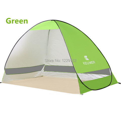 Outdoor camping hiking beach summer tent quick open pop up beach awning fishing tent Awning sun shelter 1-2 people tent ► Photo 1/4