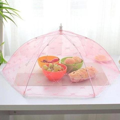 Foldable Table Food Cover Umbrella Style Anti Fly Mosquito Kitchen Cooking Tools 