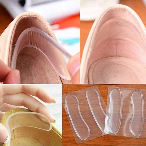 1 Pair Silicone Gel Heel Cushion protector Foot feet Care Shoe Insert Pad Insole