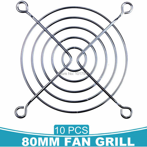 10 Pieces LOT 80MM Network Rail Fan Grille Mesh Cover 80x80mm 8cm Fan Protector Finger Guard Grill Net ► Photo 1/6