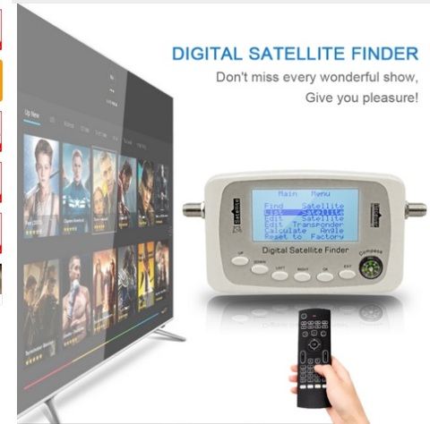 Digital Finder SF-500 Digital Satellite Finder Signal Meter Sat Dish Finder with DVB-S DVB-S2 SF560 ► Photo 1/1