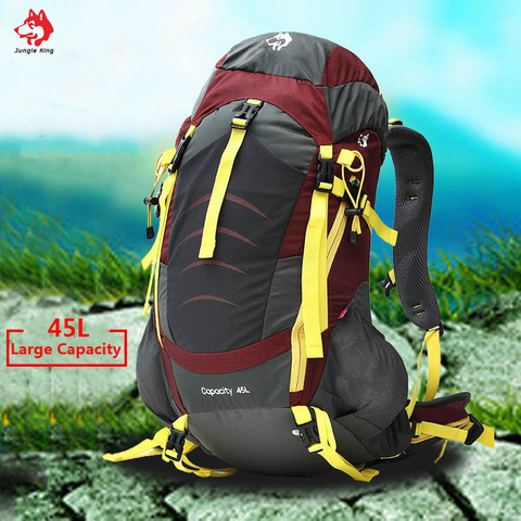 Jungle King 2017 high quality outdoor camping mountaineering bag shoulder waterproof sports backpack 45L hiking bag wholesale ► Photo 1/6