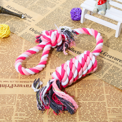 Dog Toy Puppy Dog Dental Chew Toys Rope Cotton Dog Ball Braided Knot Toy Bone Toys Teething Cleaning ► Photo 1/6