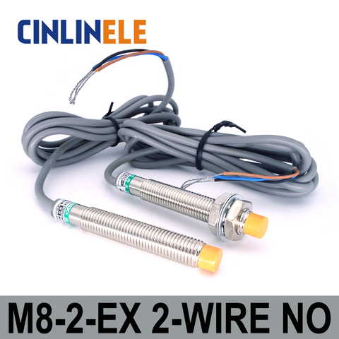 M8 LJ8A3-2-Z/EX 2mm 6-36V induction DC 2-WIRE NO metal sensor inductive proximity switch Screen shield type LJ8A3 sensor switch ► Photo 1/1