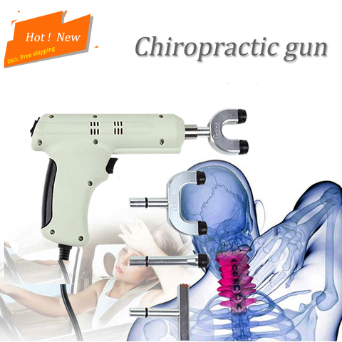Spine Chiropractic 4 Heads chiropractic adjusting instrument /Electric Correction Gun Activator Massager/Impulse adjuster ► Photo 1/6