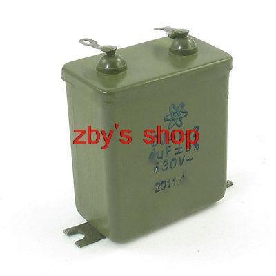 CJ41-2 4uF 630V 5% Solder Lug Leads Metalized Paper in Oil Capacitor ► Photo 1/1