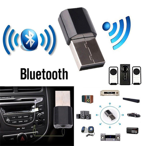 Mini Bluetooth Audio AUX Car Receiver Adapter for KIA RIO Ford Focus Hyundai IX35 Solaris Mitsubishi ASX Outlander Pajero ► Photo 1/5