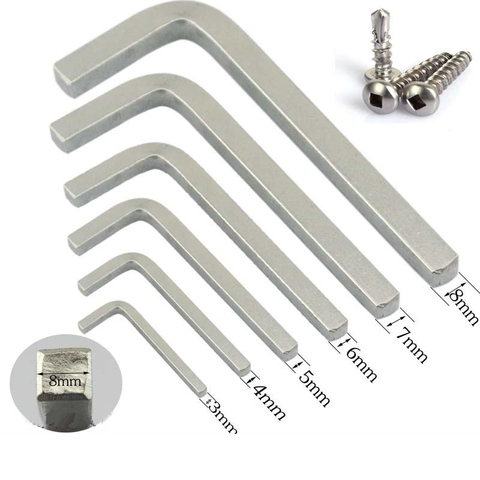 3-8mm L Shape Square Head Wrench Suit for Security Self Tapping Screw Square Drive Pan Head ► Photo 1/6
