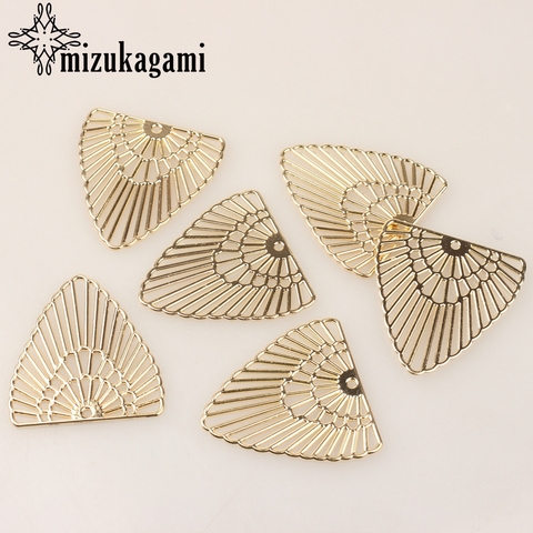 Zinc Alloy Golden Hollow Exaggerated Geometry Charms Linker Connector For DIY Jewelry Earrings Making Finding Accessories ► Photo 1/5