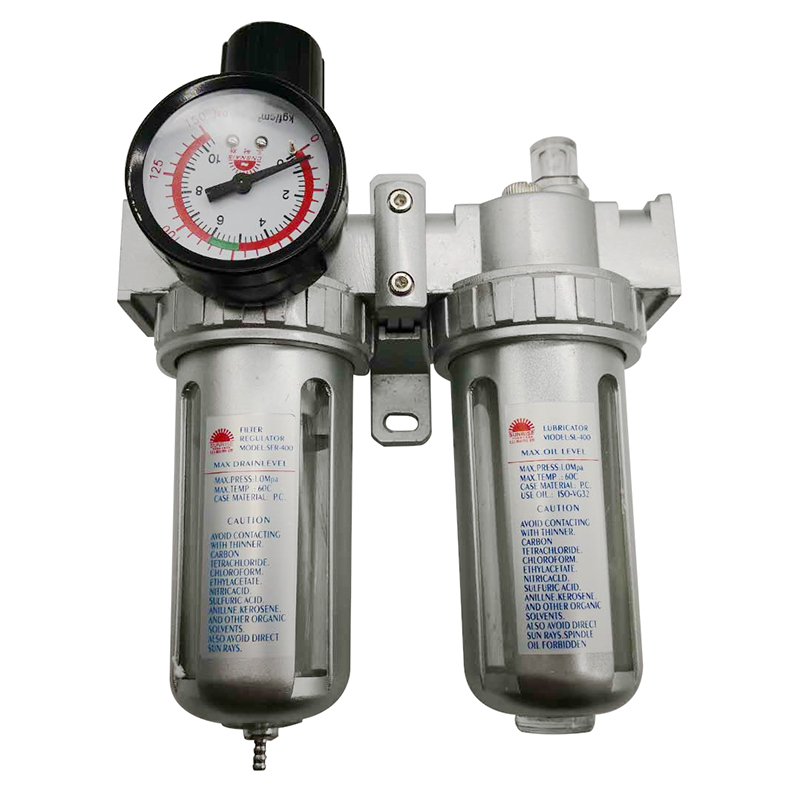 Air Source Water Separator Compressor Oil Lubricator Trap Filter Regulator Gauge 