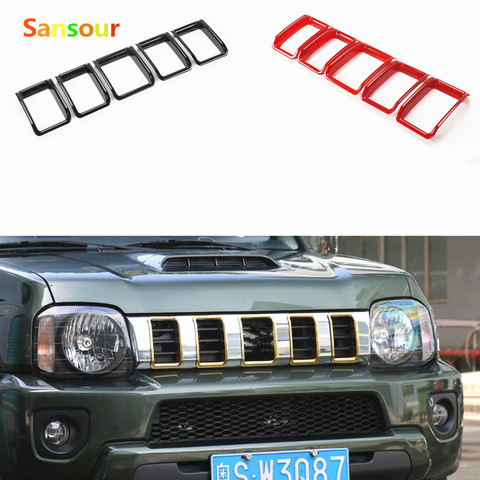 Sansour Car styling Car Front Grill Grille Inserts decorative Cover Molding for Suzuki Jimny 2007+ ► Photo 1/1