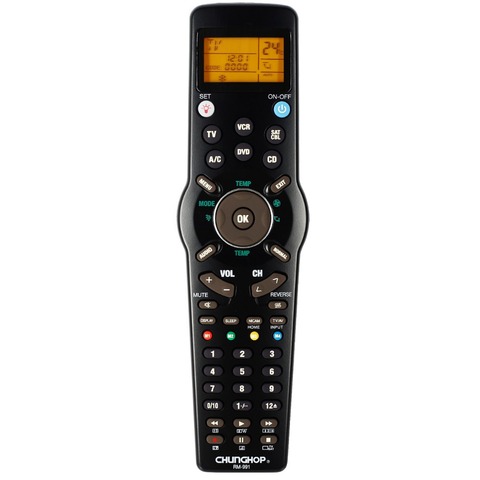 Chunghop RM-991 TV/SAT/DVD/CBL/CD/AC/VCR Universal Remote Control Learning for 6 Nets In 1 Code ► Photo 1/6
