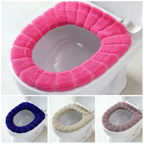 5 Colors Toilet Covers Warm Comfortable C Seat Cover Qualified Bath Mats For Bathroom And Mat Alitools - Bath Mats And Toilet Seat Covers