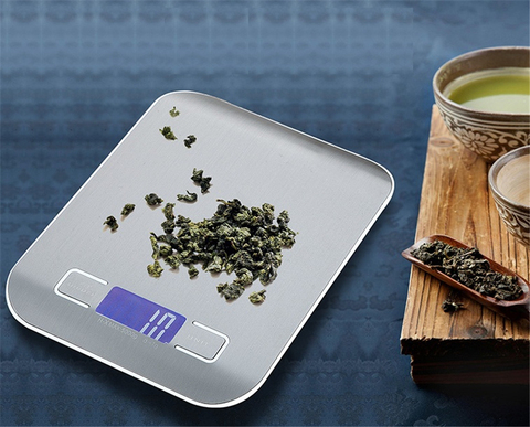 5000g 5KGg/1g Precise Digital Kitchen Scale LED Display Electronic Weight Scales Stainless Steel Food Cooking Libra ► Photo 1/6